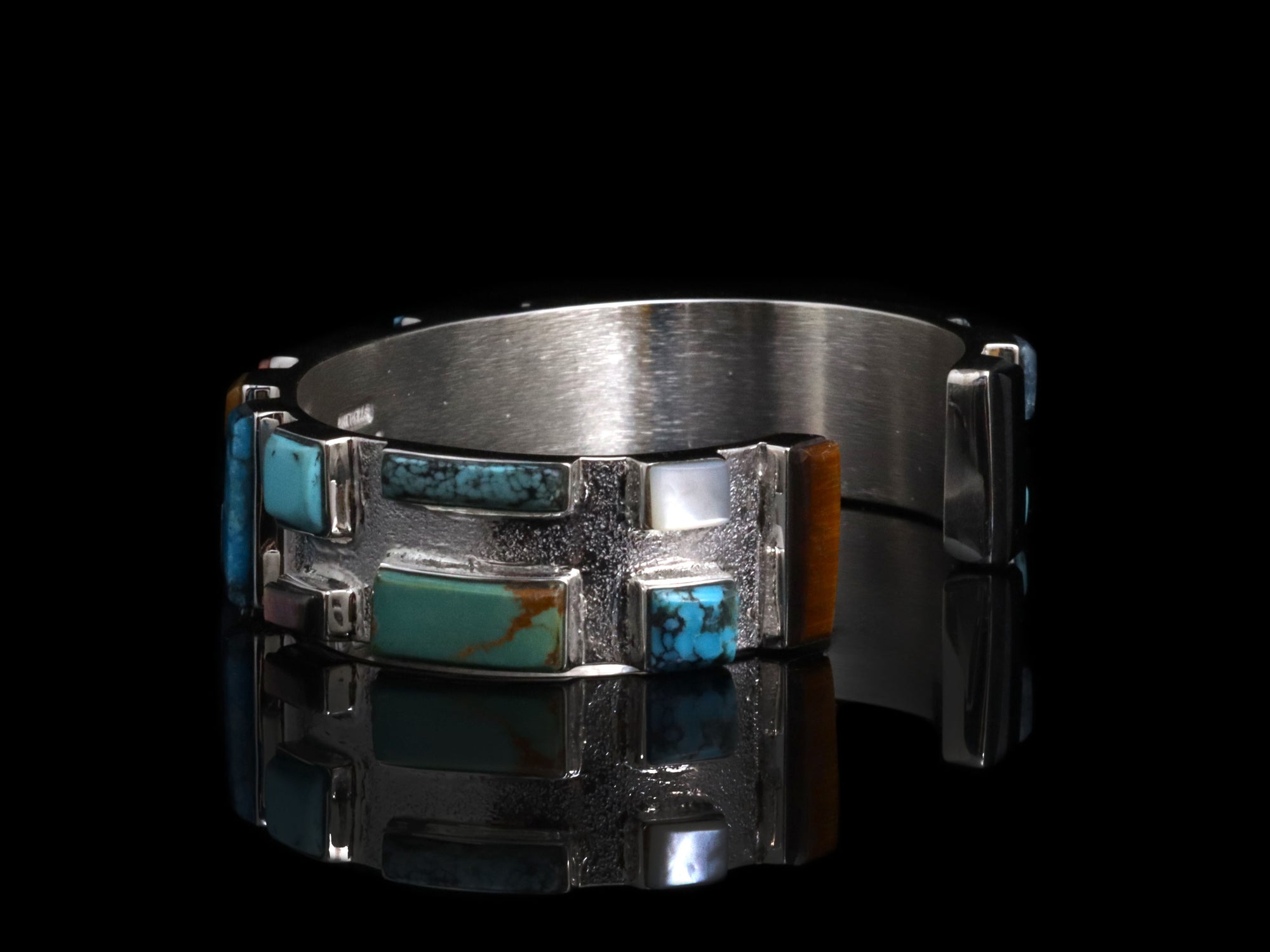Art Deco Stone Cuff Bracelet