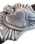Milagro Heart buckle Jeff Deegan Designs 